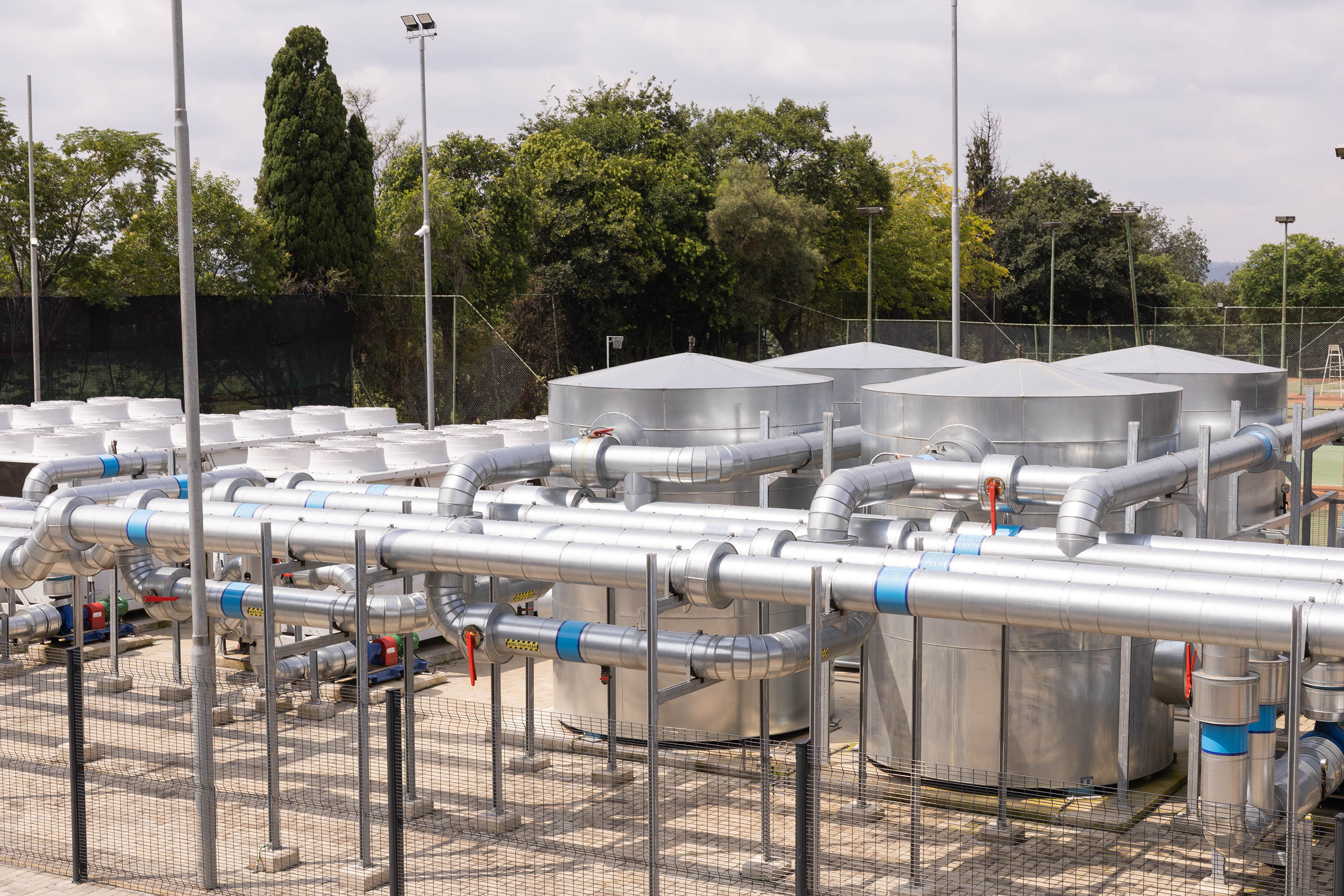 Central plant HVAC installations